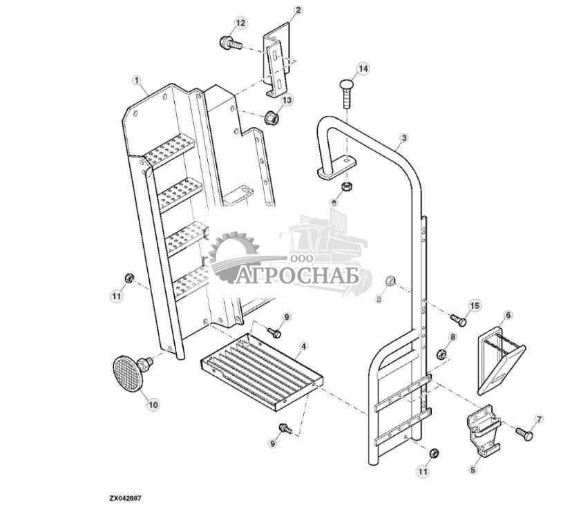 Лестница  поручень 